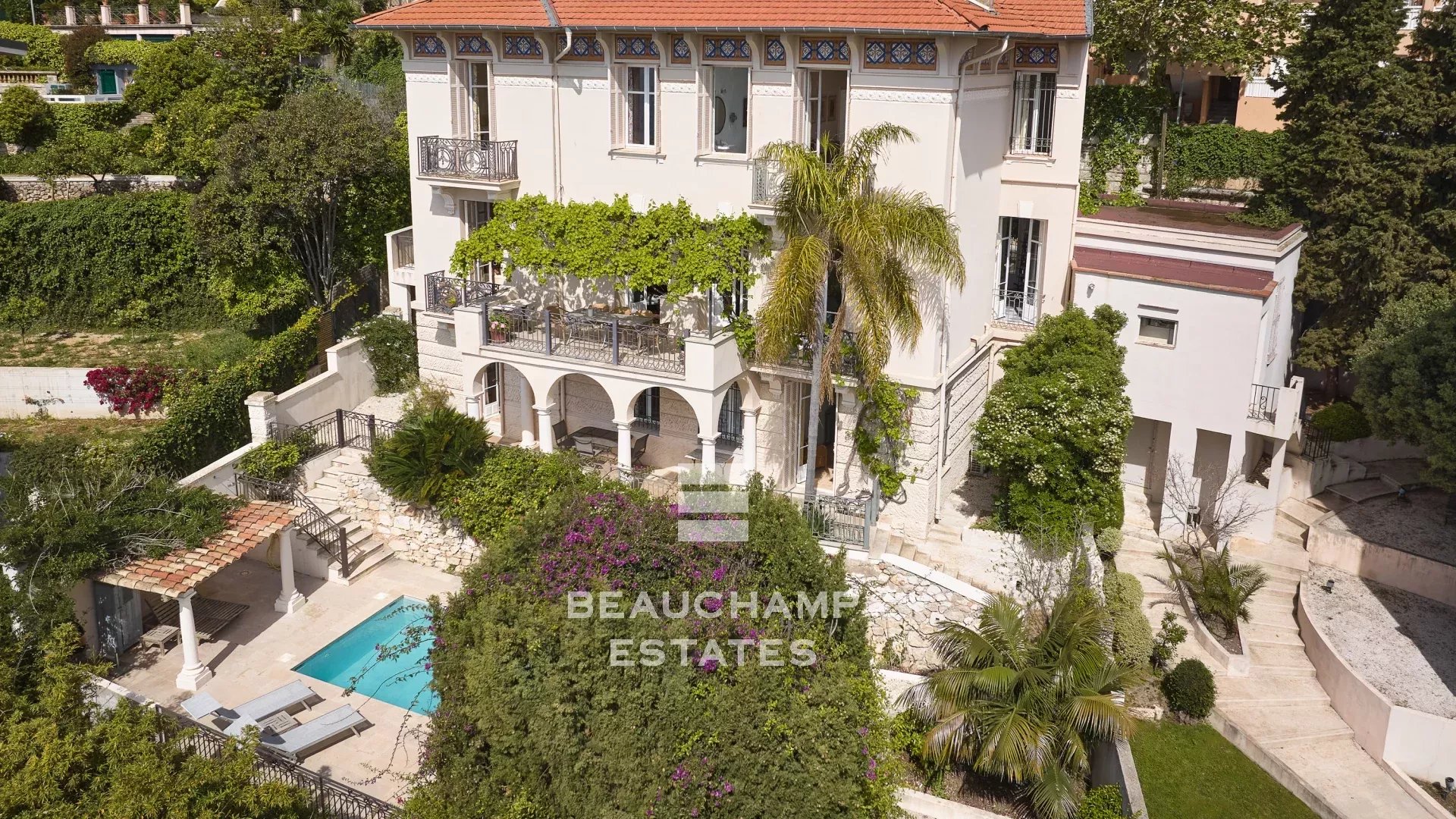 Exclusivité - Villa Belle Époque 6 chambres vue mer panoramique - Cap d'Ail