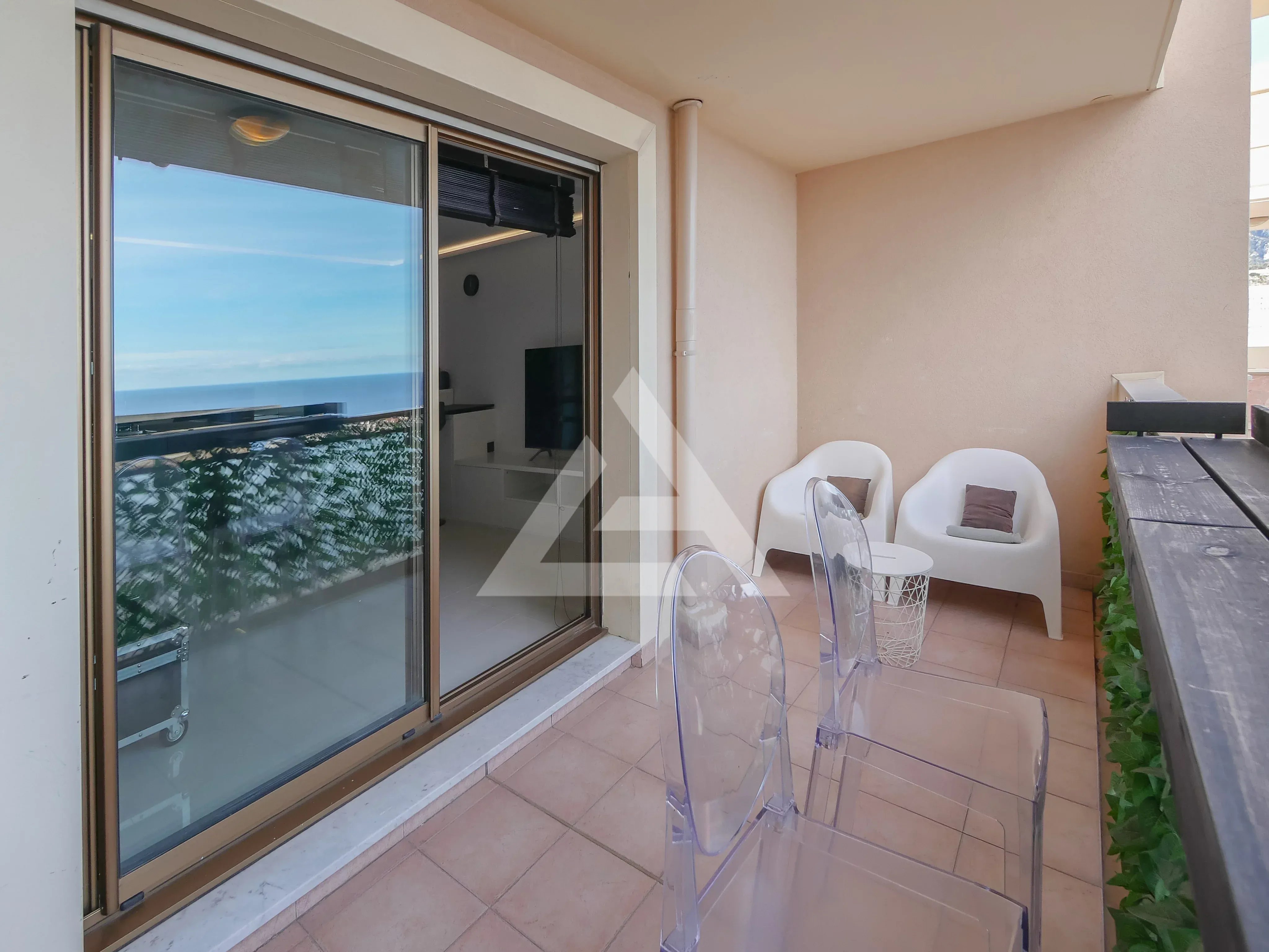 CAP D'AIL - 2P VUE MER - FRONTIERE MONACO